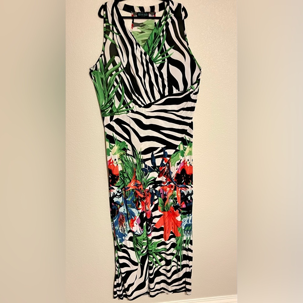 Betsey Red COUTURE Collection Maxi Dress Sz 1X